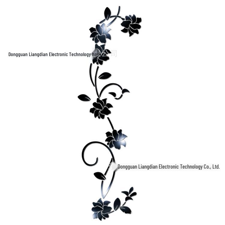 

Сделай сам Наклейки на стену с цветочным узором «Роза» – Стильный, простой домашний декор чёрный