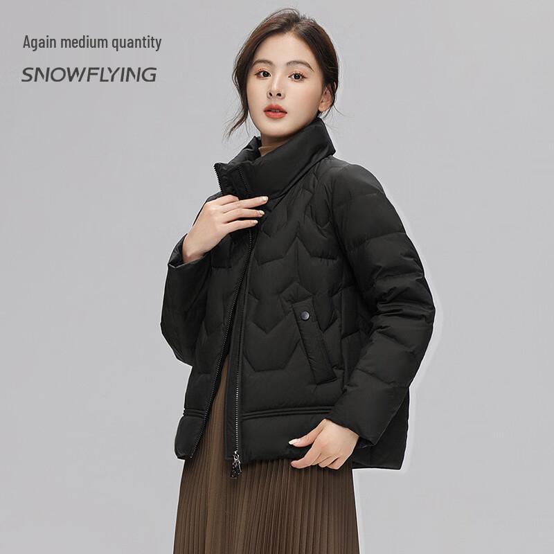 SNOWFLYING Women's Short Stand-Collar Down Jacket X30142566F
