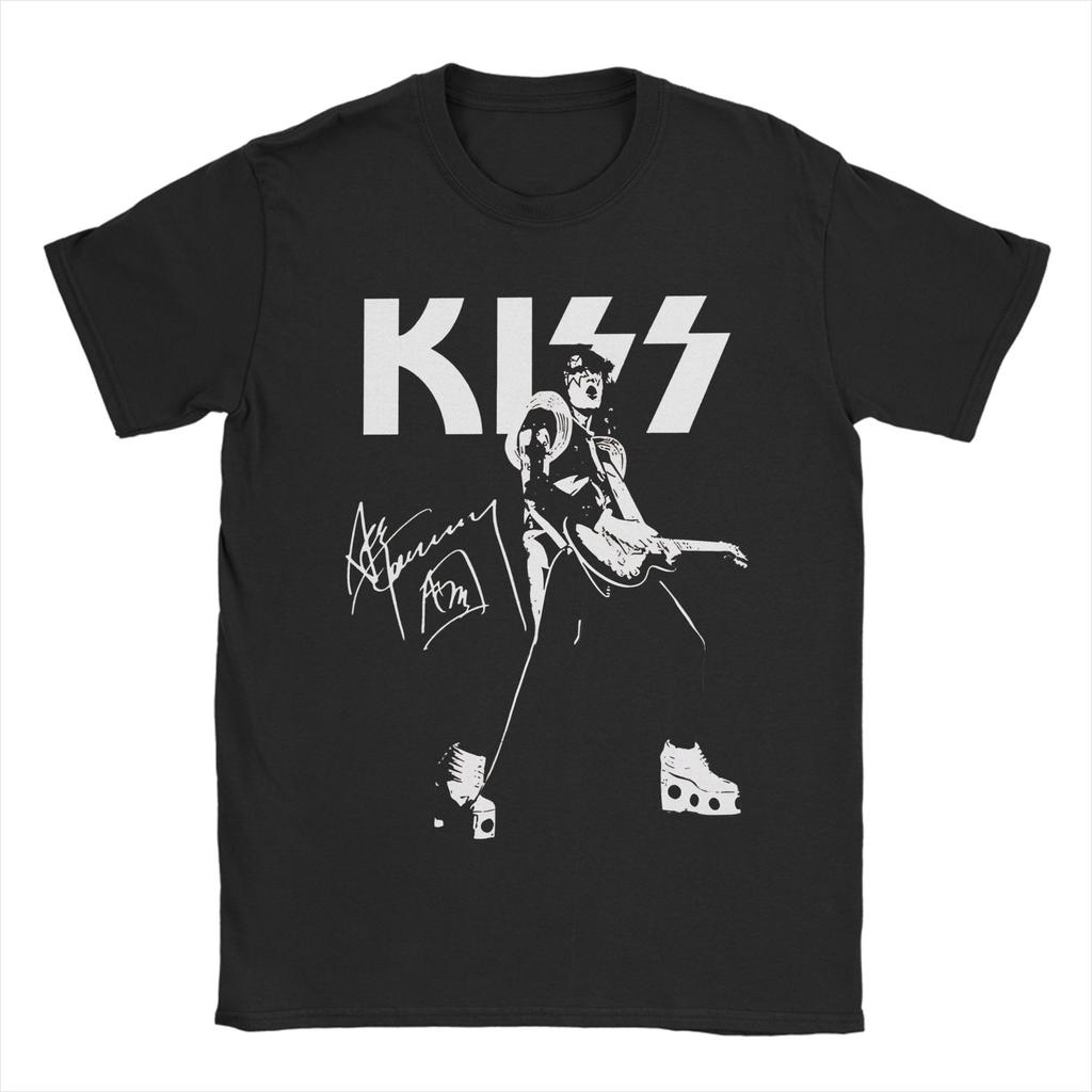 Rip Ace Frehley The Spaceman 1951-2025 kiss band Apparel Men Women T Shirt 100% Cotton Tee New Arrival  T-shirt Clothing