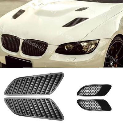 Engine Hood Vent Louvers Air Scoop Bonnet Vent Cover For BMW E90 E91 E92 E93 F30 F80 E46 M3 Air Intake Cover Glossy Black