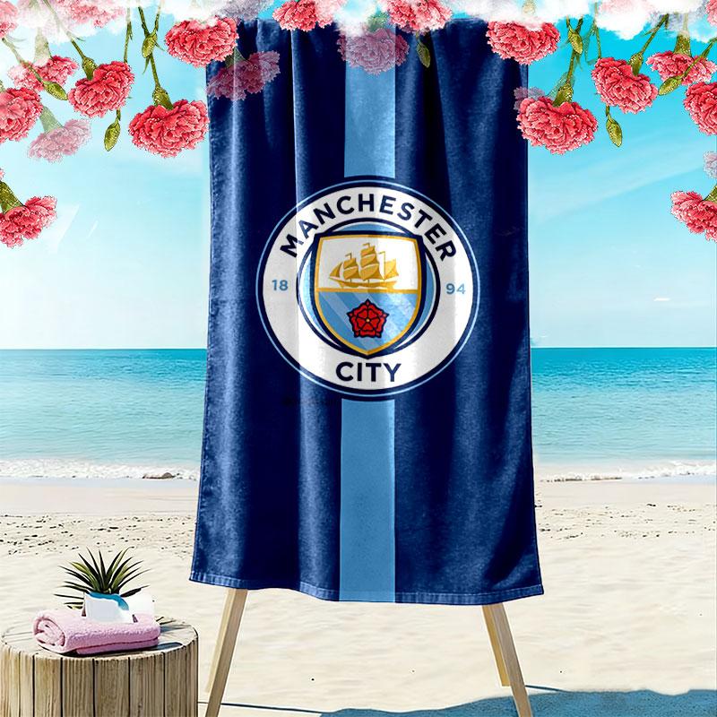 MCFC poster Print Beach Towel, Large Soft Quick Dry Towel for Beach Camping Swimming