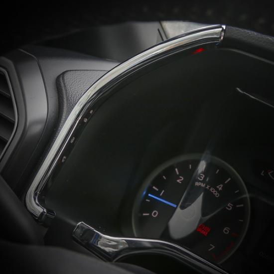 Inner Dashboard trument Box Side Trim Decor Strips For Ford F150 2015+ Chrome
