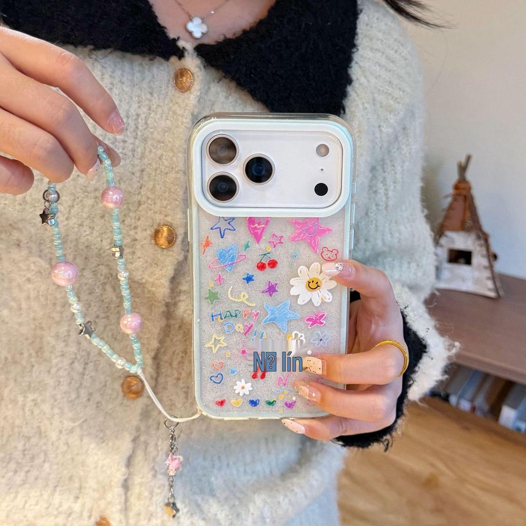 Graffiti Flowers 2-in-1 Drop-Proof Protective Case for iPhone 17 Pro Max