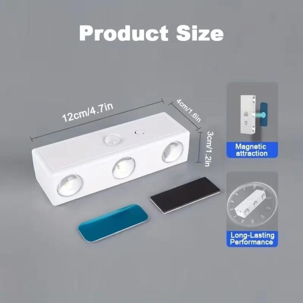 Magnetic Rechargeable Night Light USB Rechargeable Under Cabinet Light RGB Wall Lamp Hallway
