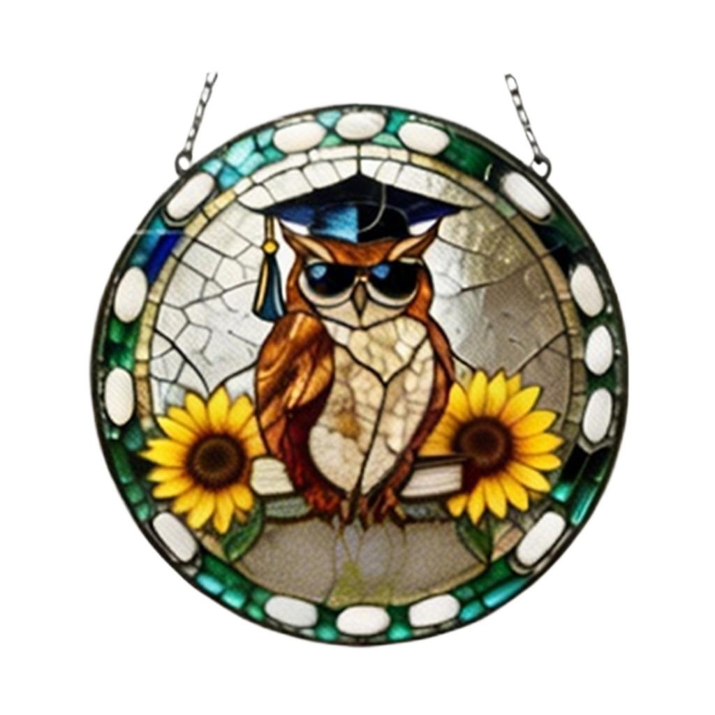 Acrylic Puzzle Window Hanging, Colorful Sunrise Sun Catchers Panel SunCatchers Puzzles Decor For Birthday Women, Men, Wife, Aunt, And Mom