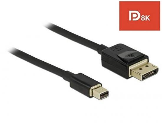 Delock Cable Mini Displayport 1.2 male Displayport male 4K 0.5 m black Delock Cable Mini Displayport 1.2 male Displayport male 4K 0.5 m black