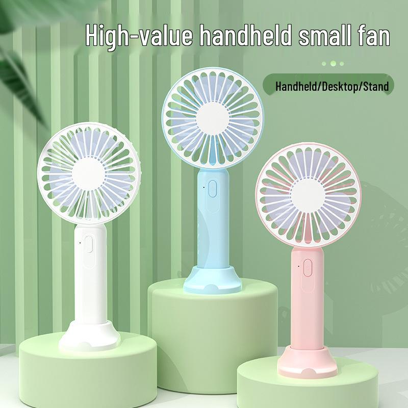 

2023 Portable Mini USB Rechargeable Handheld Fan with LOGO Printing – Ideal for Dorms and Desktops Sky Blue