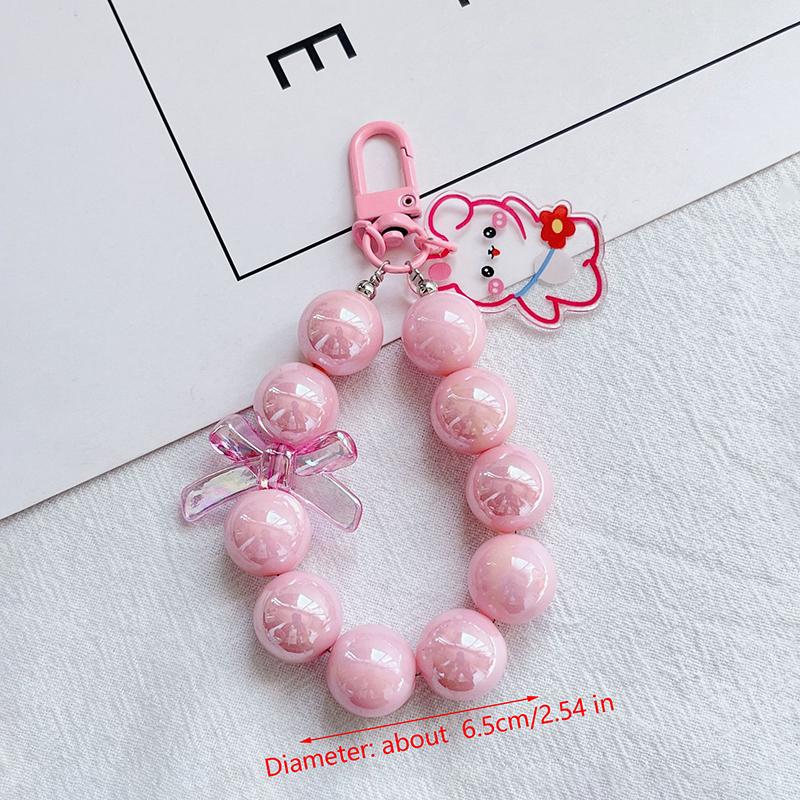 1Pc Cartoon Anti-Lost Bracelet For Mobile Phone Case Wrist Strap Car Keychain Cute Phone Charm