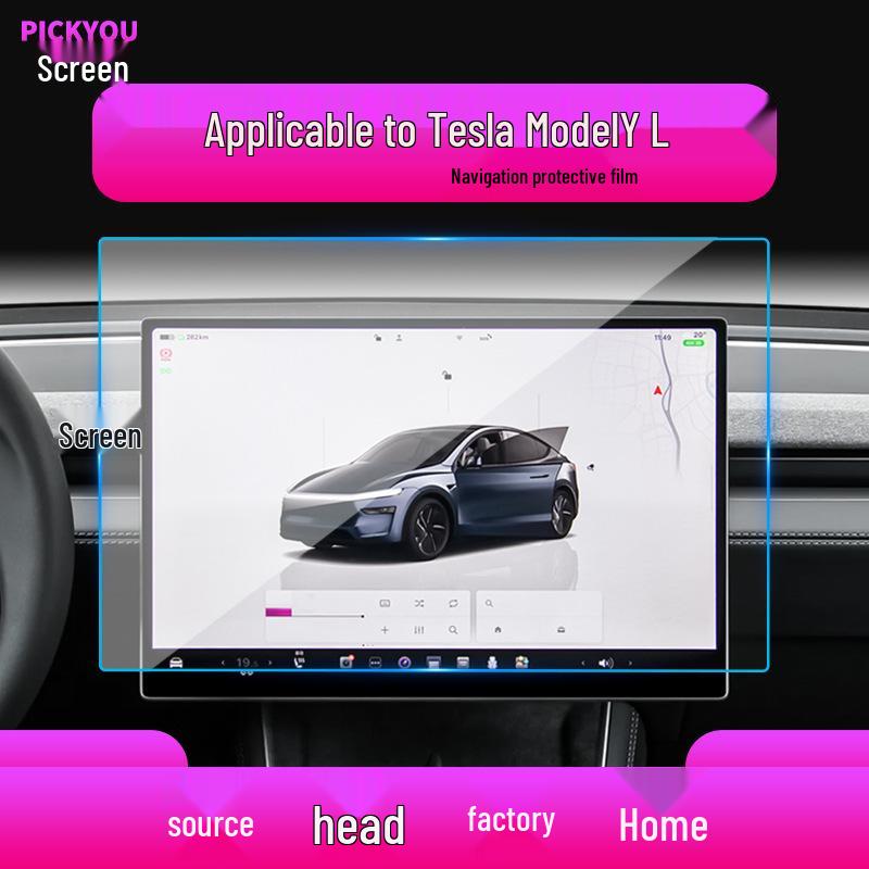 "Tempered Glass Screen Protector for Tesla Model 3/Y/X/S Navigation Display"
