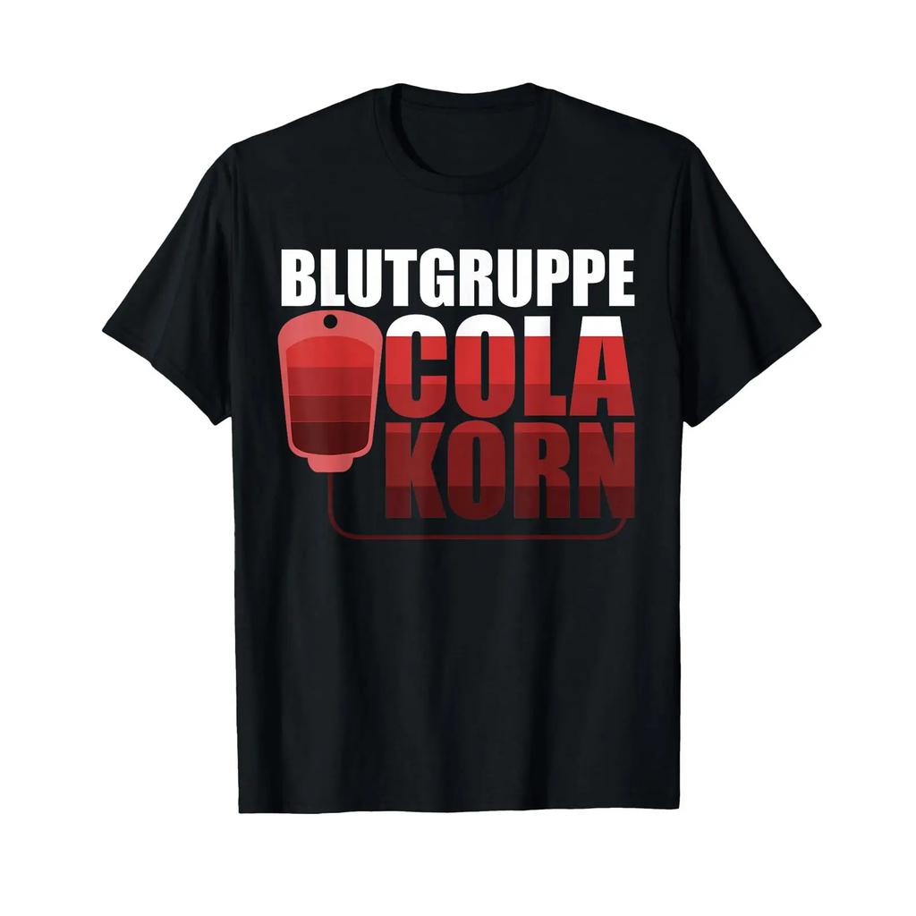 Blutrupp Cola Korn Slogan T Shirt Vintage Comfortable Slightly Top For Everyday Wear Soft Versatile Fashion Homme