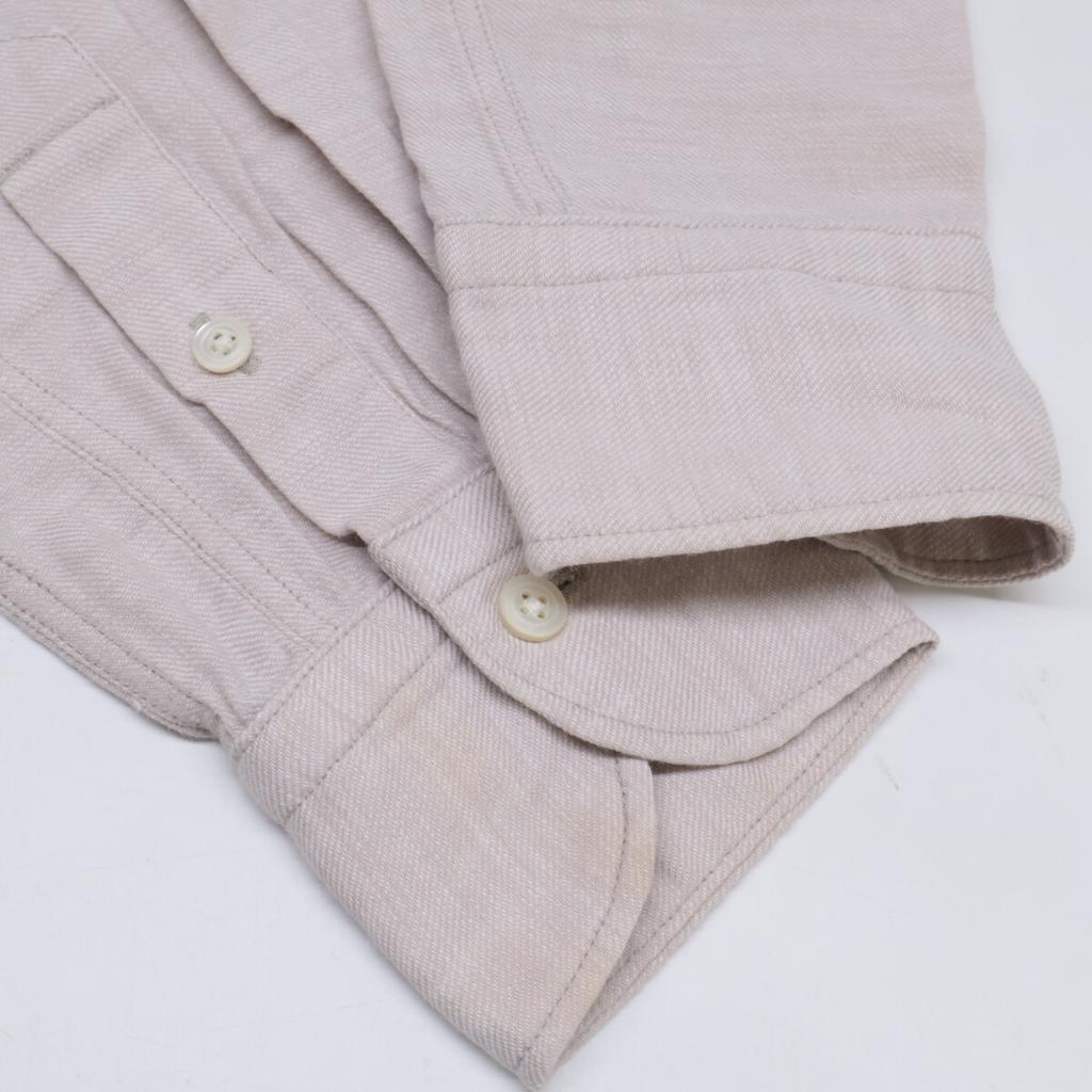 45R 5093050 Beige Cotton Pin-Tuck Pullover Shirt tops 0 beigeUsed