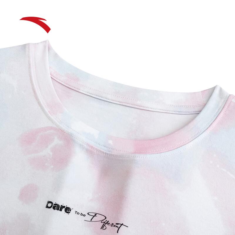 Anta Women's Slim Fit Modal Blend Printed T-Shirt