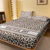 1 Simple Modern Printed Matte Fitted Sheet, Bedroom Printed Bed Cover, Bedding (Excluding Pillowcases)