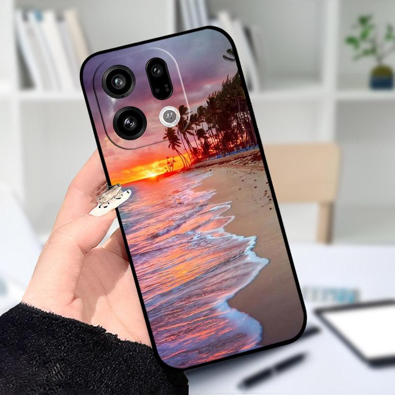 Für OPPO Find X9 X9Pro Hülle Weiches Silikon Schwarzes TPU Schutz-Rückseite Für OPPO FindX9 X 9Pro Handyhülle Stoßfester Stoßfänger
