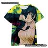 Chainsaw Man Anime 3d Prited Tops Boys Tshirt Girls Tshirts Children's Short Sleeve T-shirt Child Casual Clothes 4-14 Years