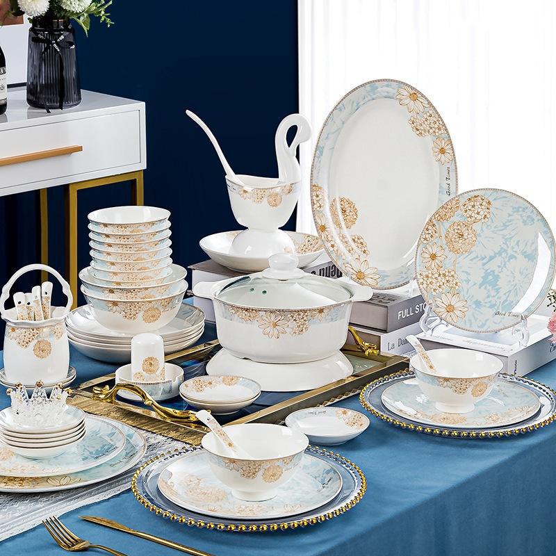 Qianhua Zhike Jingdezhen Ceramic Dinnerware Set