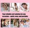 No Heat Hair Curling Rod Bow Headband with 2 Scrunchies Clip Women Overnight Sleeping Velvet Hair Curler Long Hair Curls Roller Styling Tool