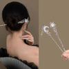 Romantic Moonstone Star Moon Hair Stick Metal Branch Hairpin Hair Fork Chinese Style Accessories for Girls Jewelry