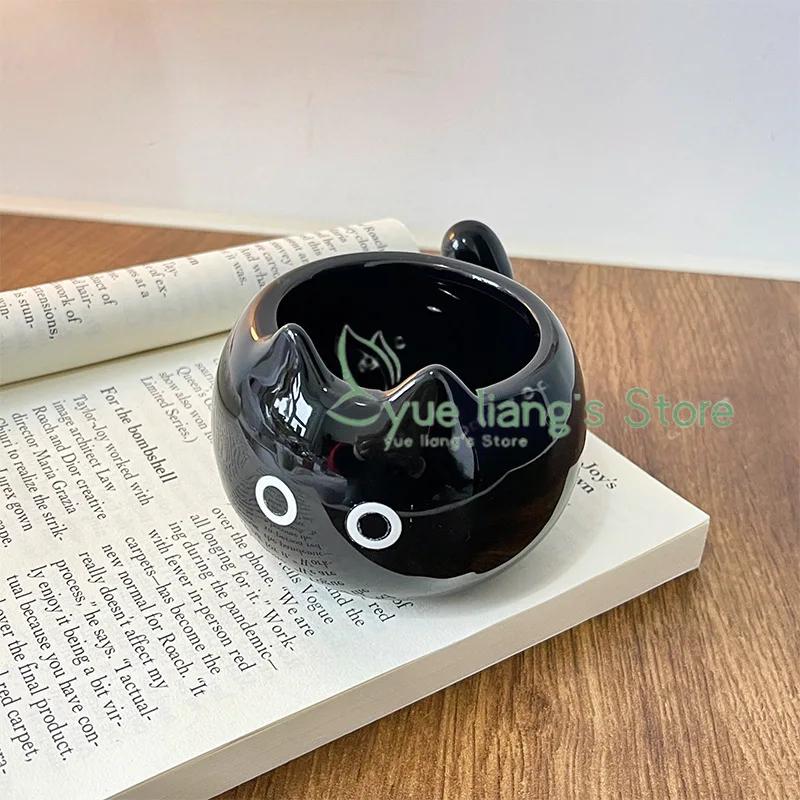 Siamská kočka hrnek Roztomilý kreslený keramický hrnek s víčkem lžičkou Hrnek na vodu Hrnek pro pár Kreativní vtipný dárek k narozeninám pro přátele