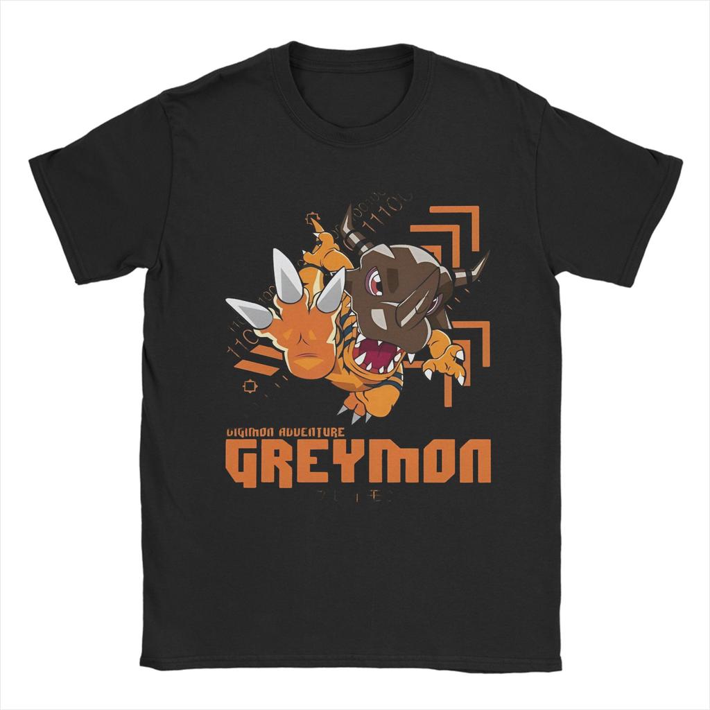 Neuheit digimon adventure garurumon T-Shirt Herren Baumwolle Kurzarm Rundhals Sommerkleidung