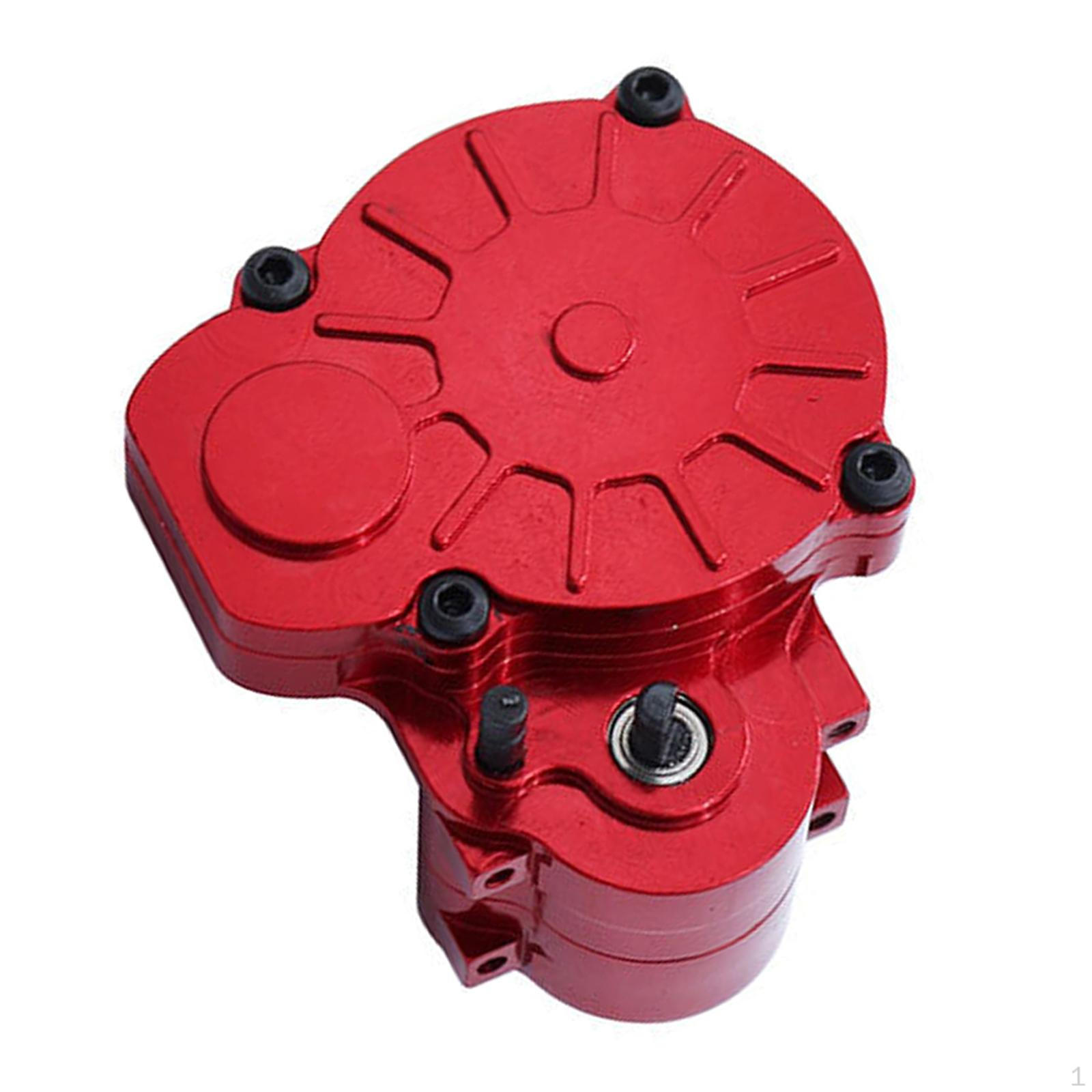 

1/24 RC Gearbox Car Parts Metal Transmission Gear Box Easy to Install for Fcx24 Accessories червоний