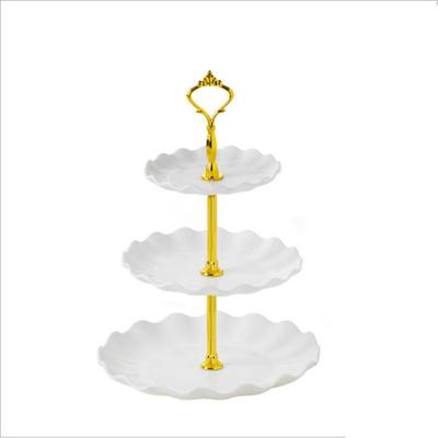 Nordic Three-Tier Plastic Fruit Dessert Stand
