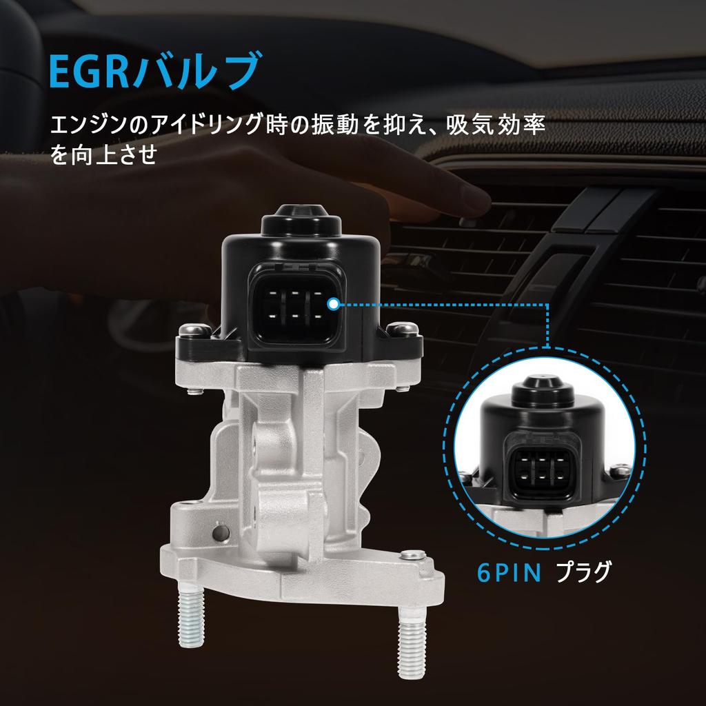 Sarasara EGR Valve Kit for Toyota Prius Prius Alpha with Genuine Compatible Part Numbers and ZVW30, ZVW35, ZVW40W, ZVW41W, Gasket, 25620-37110