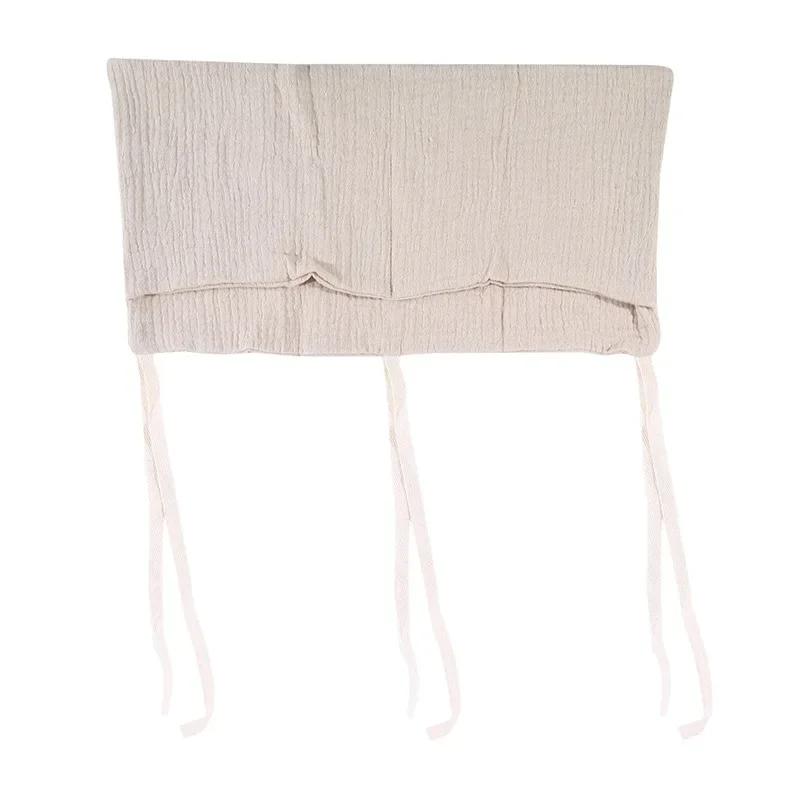 

Модная большая сумка для хранения детской кроватки из хлопка, органайзер для изголовья кровати, 1 шт., для детей, постельных принадлежностей, подгузников хаки