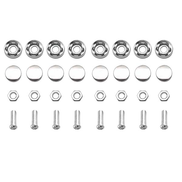 4Pcs/Set Stainless SteelAnti-theft Screws Car License Plate Bolt Frame Screw for Fasten Frame License Plate Cover Security Bolts