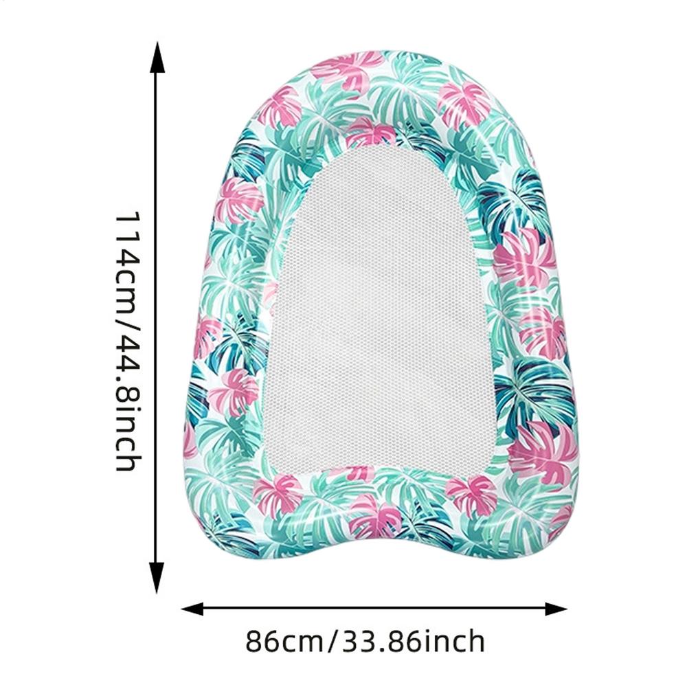 

1pc Inflatable Water Floating Lounge Chair for Pool Beach Sea Party Casual Gathering - Single Piece Waterborne Floatation Seat