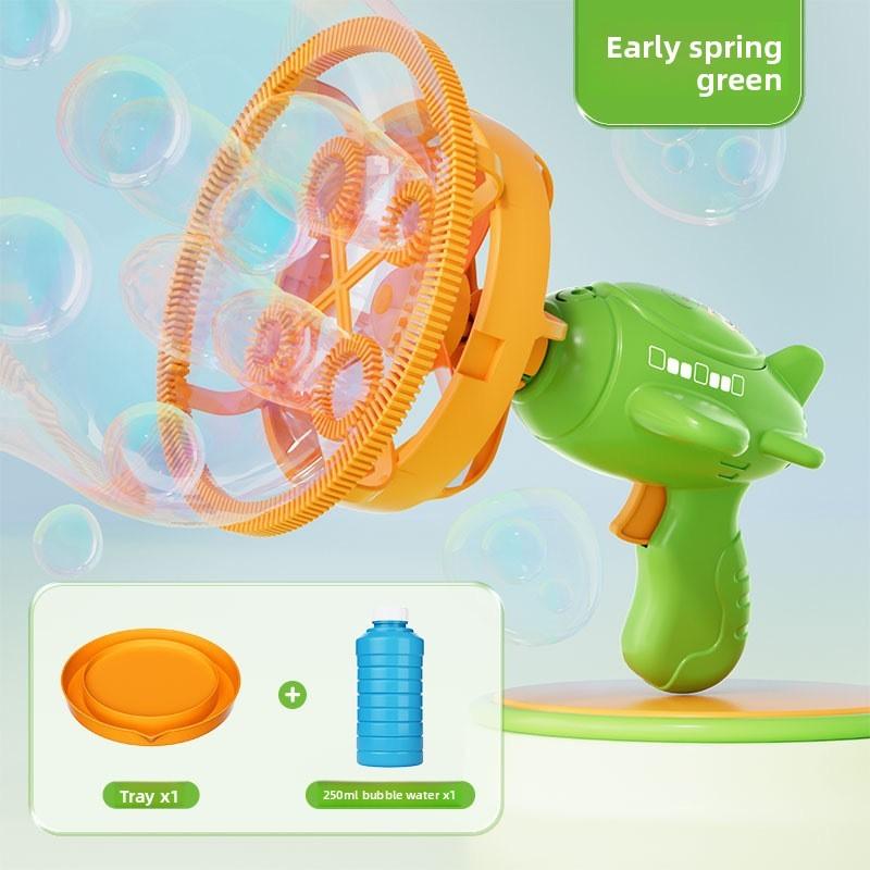 Dinosaurier-Seifenblasenpistole für Kinder mit elektrischem Ventilator und Seifenblasenbläser für Kleinkinder