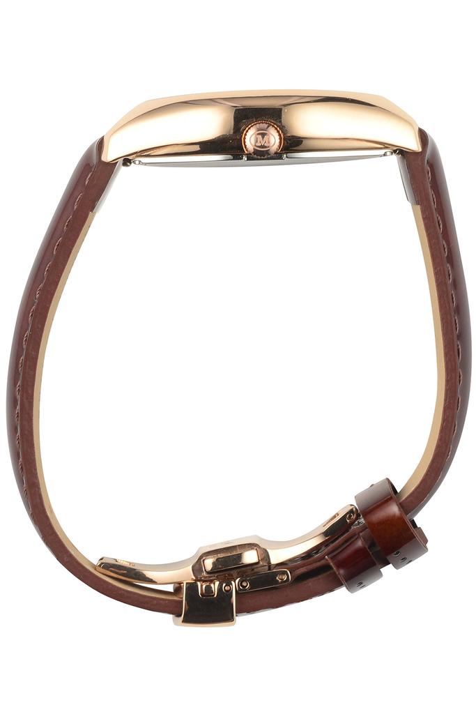 Mannina Officially Imported MNN003-02 Men's Watch, Brown,