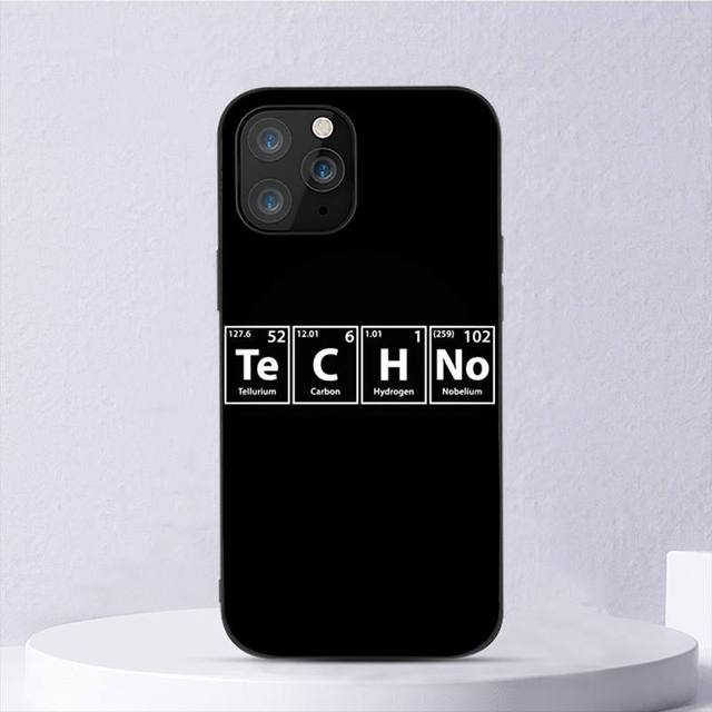 Techno Music Fashion Black For iPhone Samsung Galaxy Redmi Note S 17 16 15 14 13 20 24 25 54 Pro Max Ultra Fe Air Cover Poco