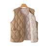 Gilet imbottito leggero per primavera e autunno stile pendolare gilet tinta unita con giacca gilet sottile semplice e versatile