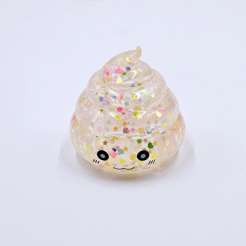 Japan-Korea Decompression Toy: Poop Pinch Music with Maltose Gold Powder Sequins