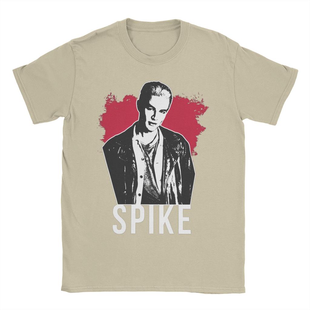  Buffys The Vampires Slayers Spike  T Shirts Men's  100% Cotton Leisure T-Shirt Crewneck Fashion Tees Short Sleeve Tops Original