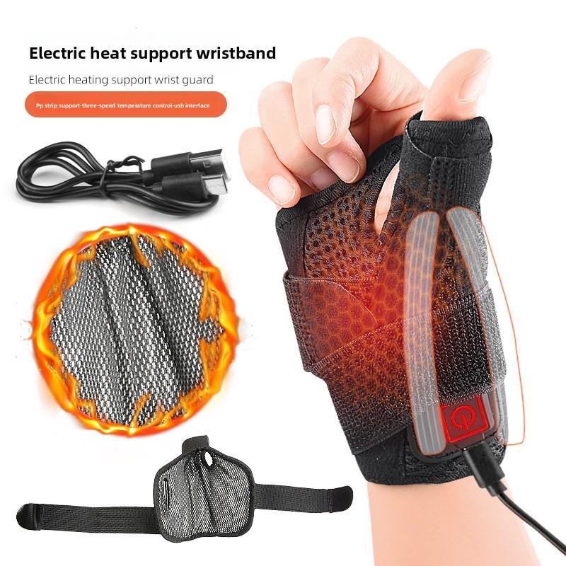 Elektryczne Ogrzewanie Ciepłe Wsparcie Ochraniacz na Nadgarstek USB Trzybiegowa Kontrola Temperatury Opaska na Nadgarstek Pochwa Ścięgna Matczyny Ręka Ciepła Odzież Ochronna Ochraniacz na Nadgarstek