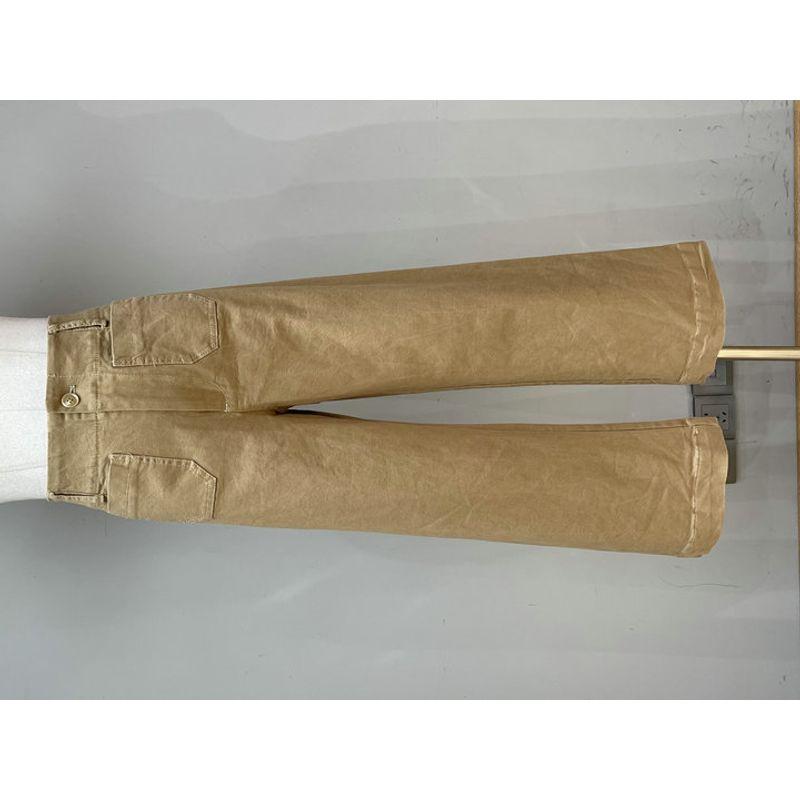 

2025 Spring and Summer New Miss Love Original Single Four Seasons Wearable Slimming Meat Covering High Waist Straight Trousers Color 3 L