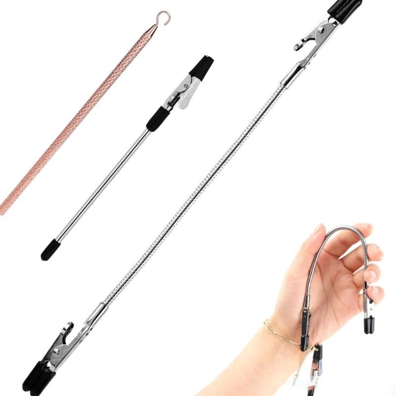 Pack of 3 Metal Jewelry Assistant Set Bracelet Clip Suitable for Easy Bracelet Necklace Watch Wearing and Detaching