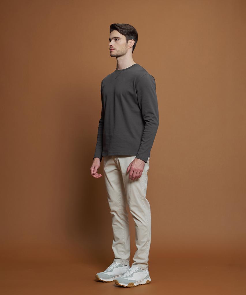 PANICALE Ivory Drawstring Cotton Blend Pants
