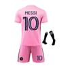 Kids Miami Messi Soccer Jersey, ANUTETOUNI® Polyester Pink Athletic Gear