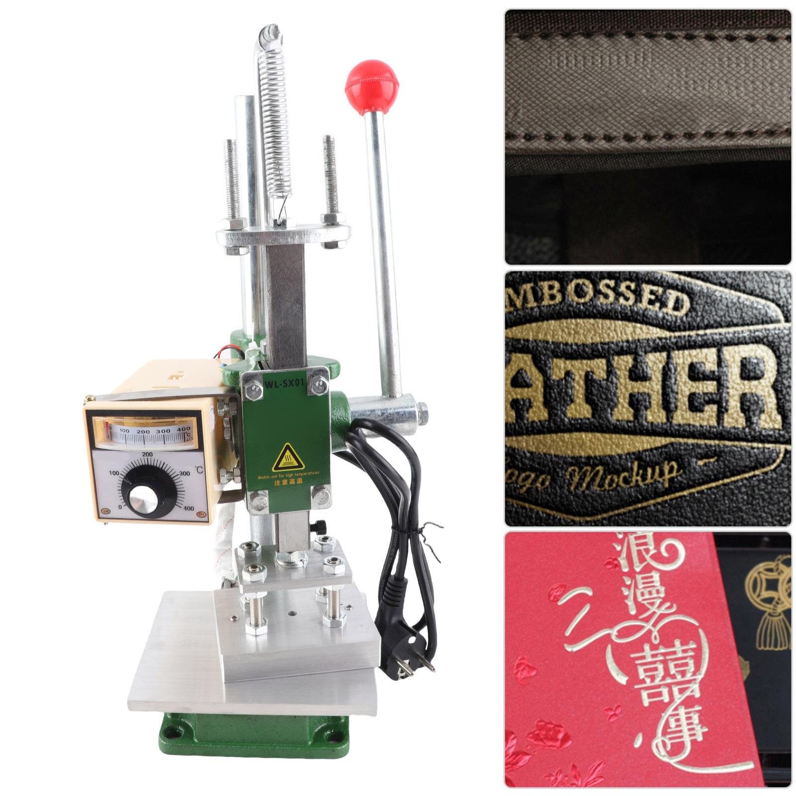 

Машина для горячего тиснения фольгой, портативная, для прессования кожи, ручной, с вилкой ЕС 220 В