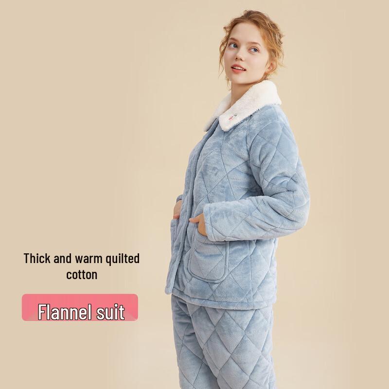 

Urban Beauty Women s Quilted Flannel Pajama Set XL