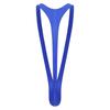 Mens Glossy Mankini Swimsuit V-Shaped Suspender Thong Bulge Pouch Design Stretchy Swimwear for Beach Pool Parties