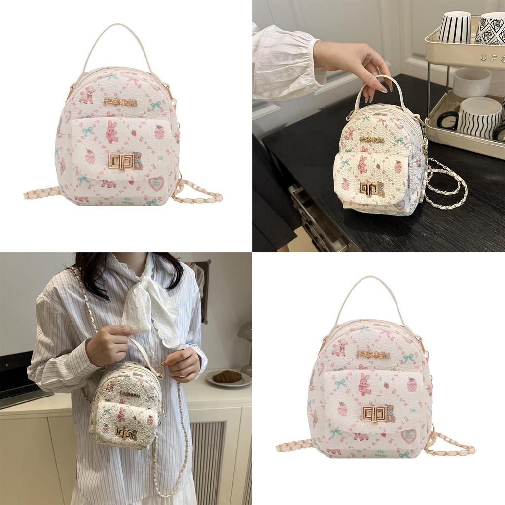 Rabbit Pattern Shoulder Bag With Soft Material And Inner Phone Pocket For Casual Outings