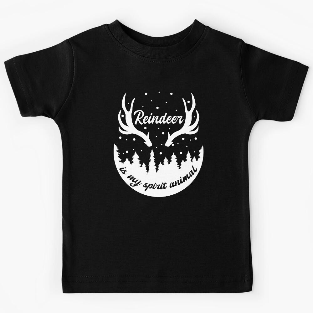 FUNNY CHRISTMAS REINDEER IS MY SPIRIT ANIMAL Kids T-Shirt 150