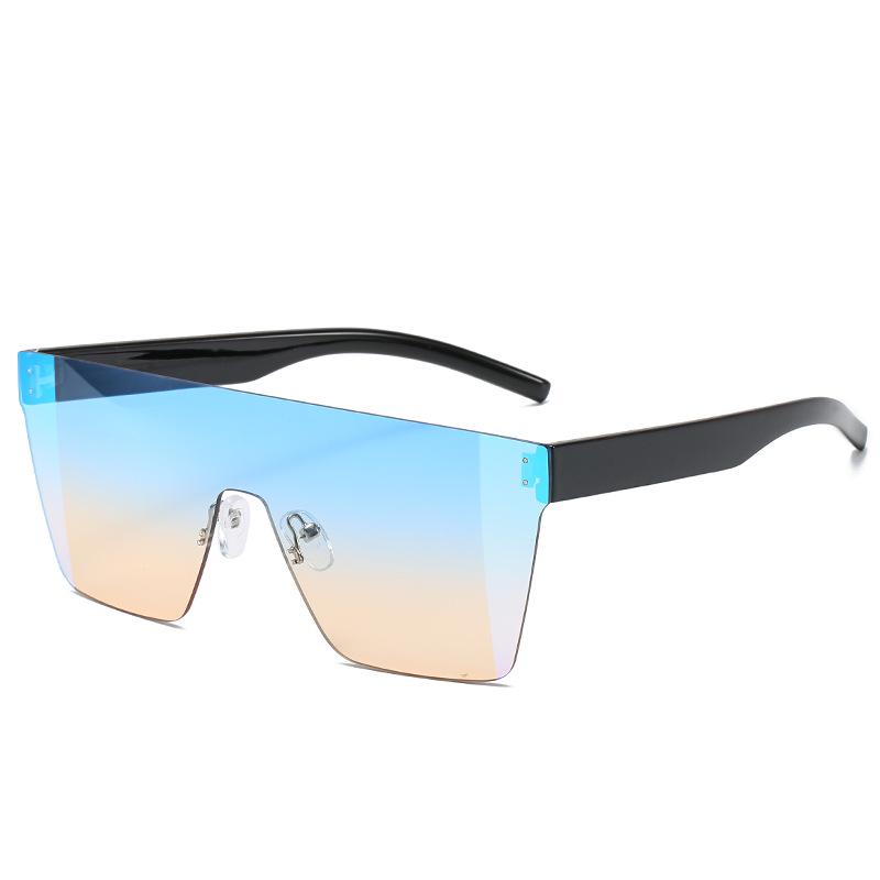 JYL Sunglasses One Piece Cross Border Uv Protection Color Block Rivet 8080