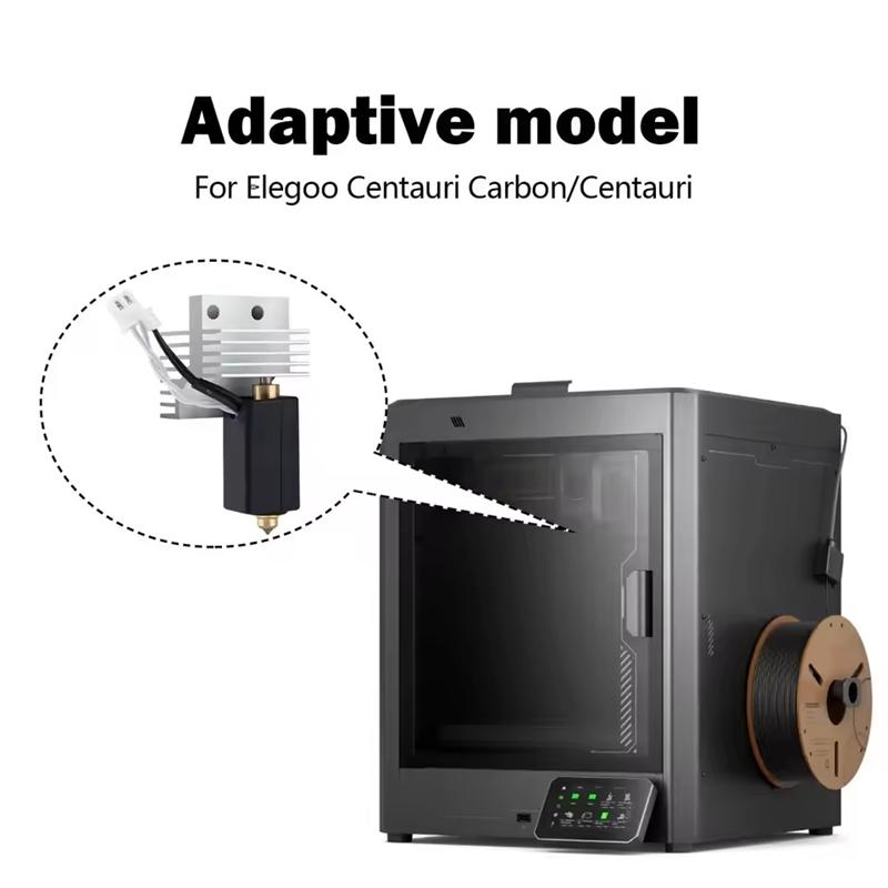 Upgrade 04mm Hotend Ceramic For Elegoo Centauri Carbon Print Head Extruder Kit Hot End Steel Brass Nozzle 3d Printer Parts