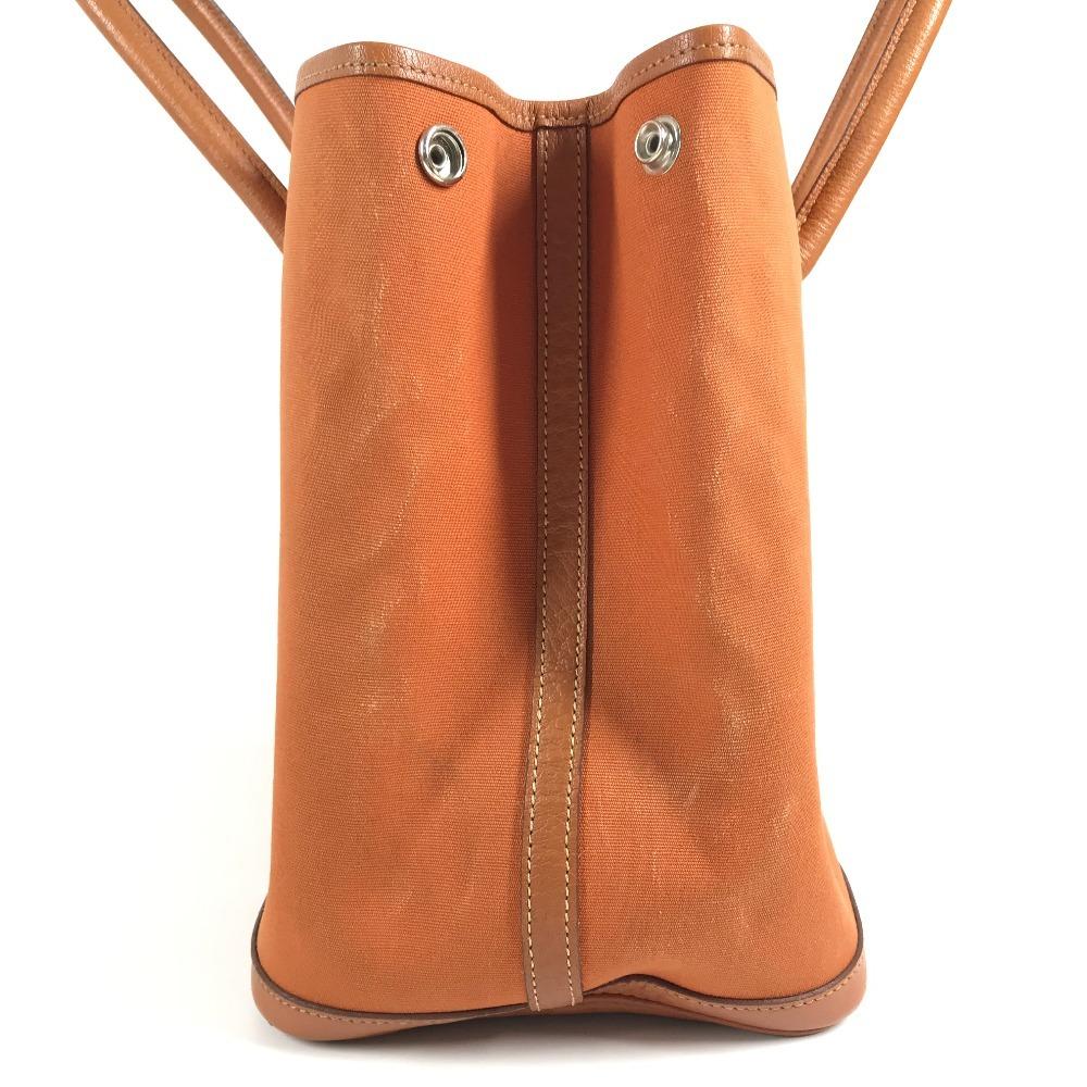 Hermes Gartenparty 36 PM Handtasche Umhängetasche Tragetasche Negonda / Canvas Orange