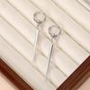 Exaggerated Gothic Cone Pendant Earrings for Women Ladies Personality Silver Color Drop Earrings Buckle Party Jewelry Wholesale
